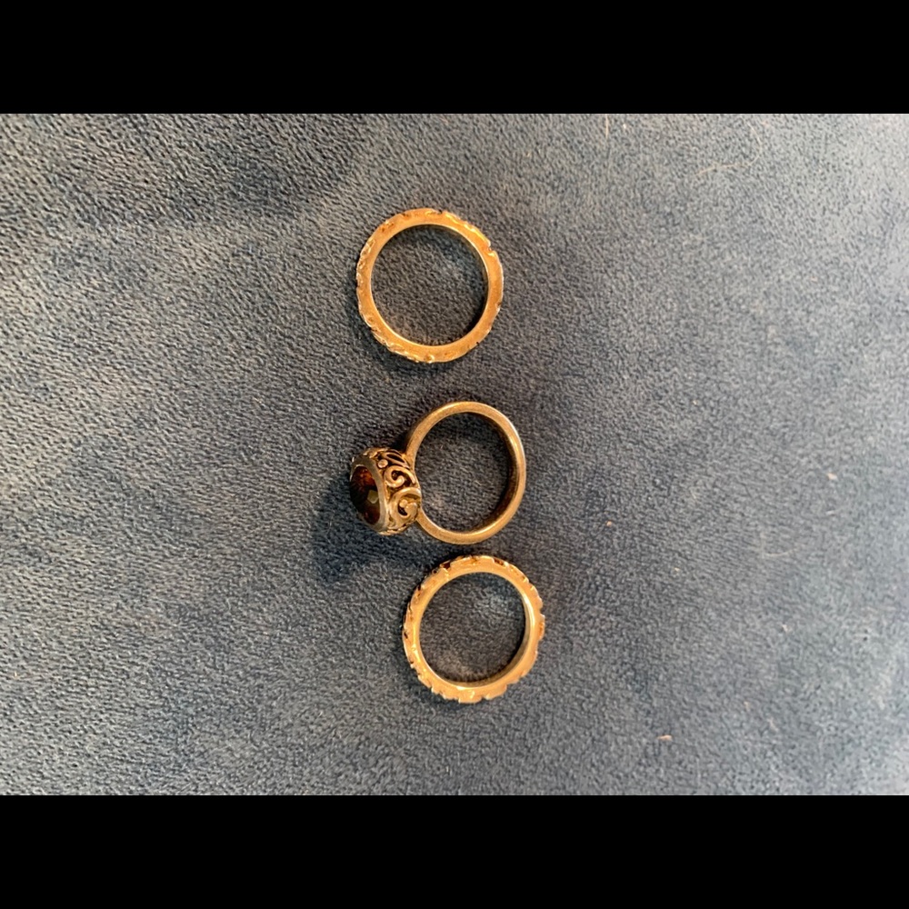 Stackable Smokey Quartz Sterling Silver Ring - image 4